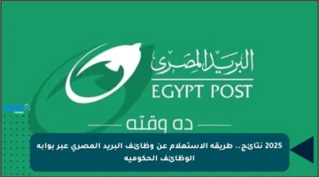 2025 نتائج.. طريقة الاستعلام عن وظائف البريد المصري عبر بوابة الوظائف الحكومية